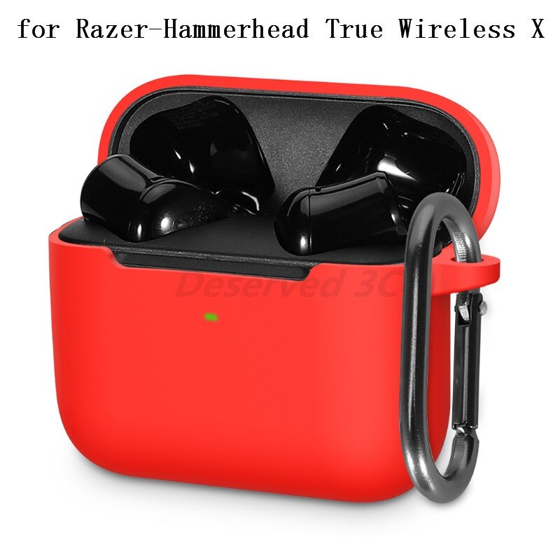 Case Compatible for Razer-Hammerhead True Wireless X/2nd Gen Earphone Bluetooth Headset Silicone Impact-resistant Cover Case: MULTICOLOR