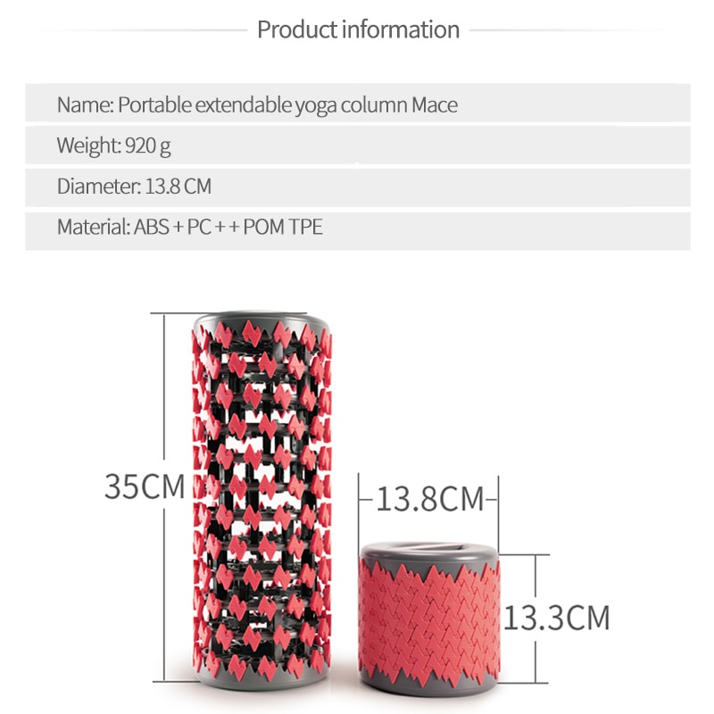 35cm foam roller fitness back roller yoga kolonne fitness pilates yoga foam roller blokke sport gym træning fitness udstyr