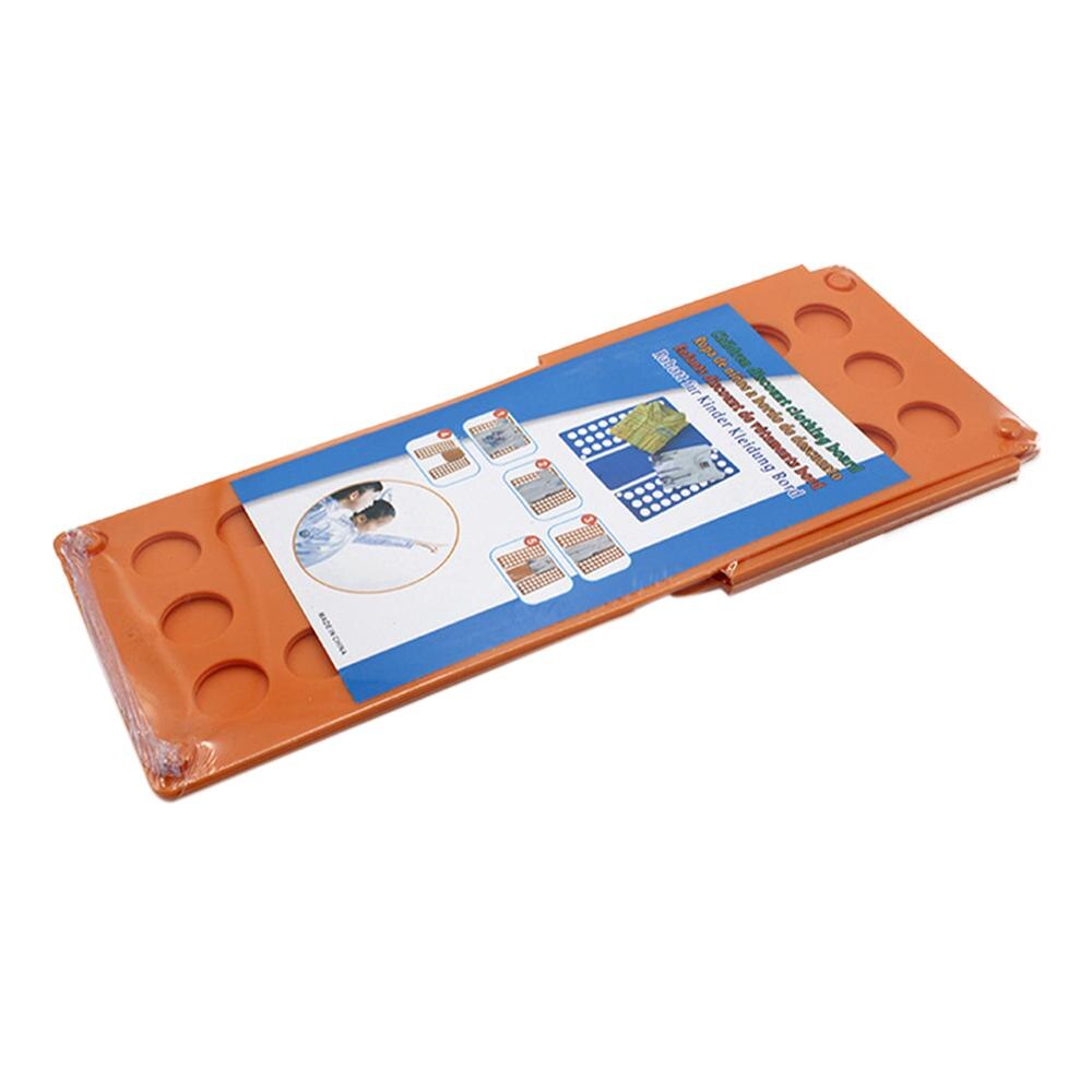 Clothes Folder T-Shirt Top Clothes Folders Magic Folding Board Flip Fold Kids Laundry Organizer Clothes Tools Style: Orange