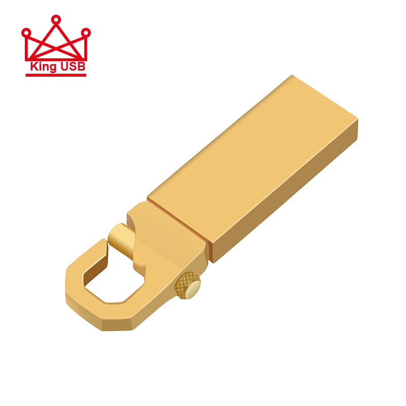 Szybki Metalowy Pendrive USB 2.0 - 16GB 32GB 64GB 128GB - Wodoodporny Pendrive na Klucze z Paskiem