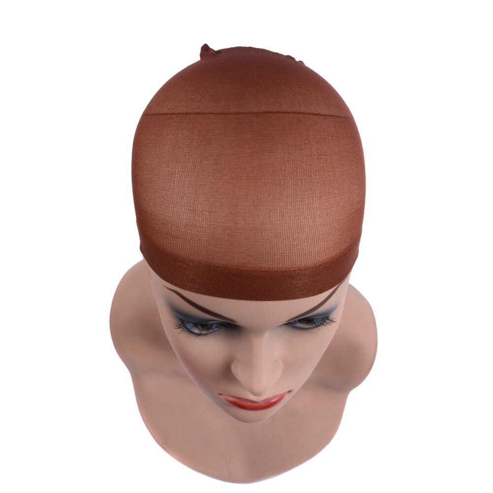 2 unids/bolsa de malla para peluca gorro redes forro de peluca redecilla sin pegamento Peluca de domo Cap elástico