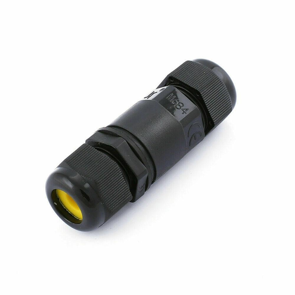 IP68 Waterproof Connector I Shape 2 Pin 3 Pin 4 Pin 250V 10A Wire Straight Connector Quick Wiring Waterproof Connector Outdoor