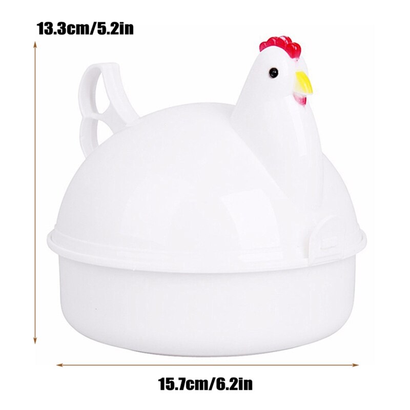 Cuisine Micro-ondes Oeufs Vapeur En Forme De Poulet 4 Oeuf Chaudière Nouveauté Appareils De Cuisson Oeuf Ménage Outil