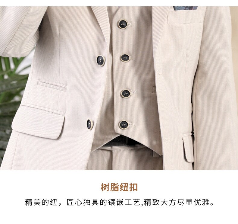 Lente Herfst Formele Kind Rokkostuum Set Bloem Jongens Wedding Party Peformance Host Kostuum Kids Blazer Vest Broek 3Pcs kleding