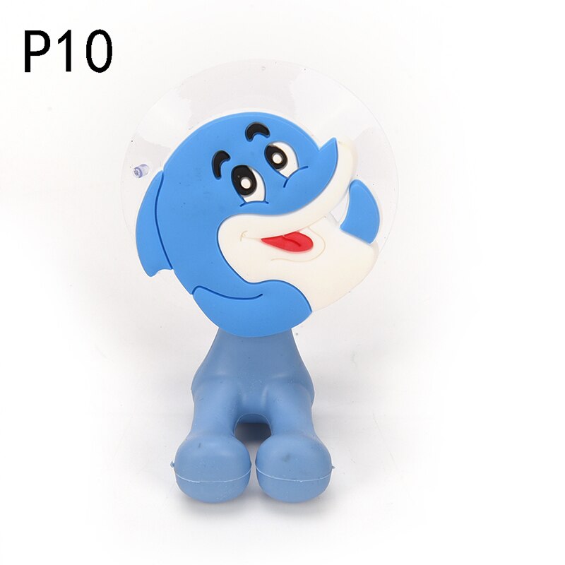 24 colors Wall Suction Holder Tool Animal Cute Cartoon Suction Cup Toothbrush Holder Bathroom Accessories Set: P10