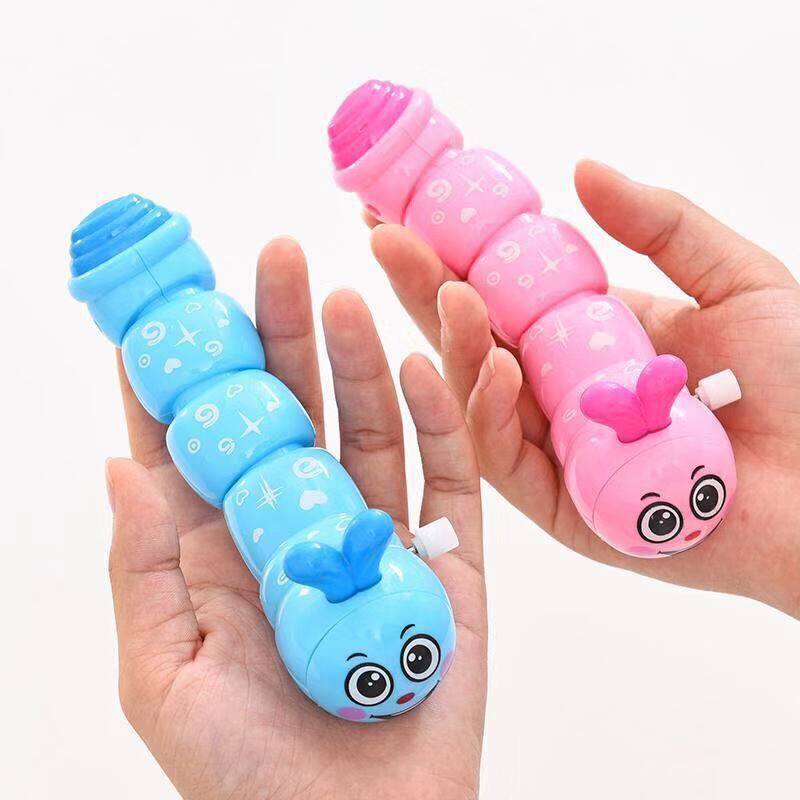1Pcs Animal Clockwork Speelgoed Voor Jongens Meisjes Mini Rups Kwispelende Staart Grappige Wind Up Speelgoed Educatief Leren Tool Voor baby