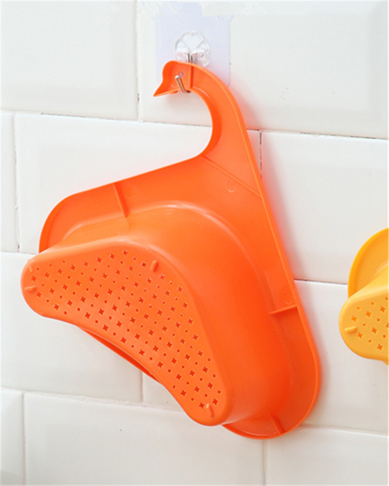 Fregadero Swan-cesta de drenaje sin perforaciones para el hogar, estante de filtro de agua de plástico Triangular, multifuncional, para lavado de verduras y piscina