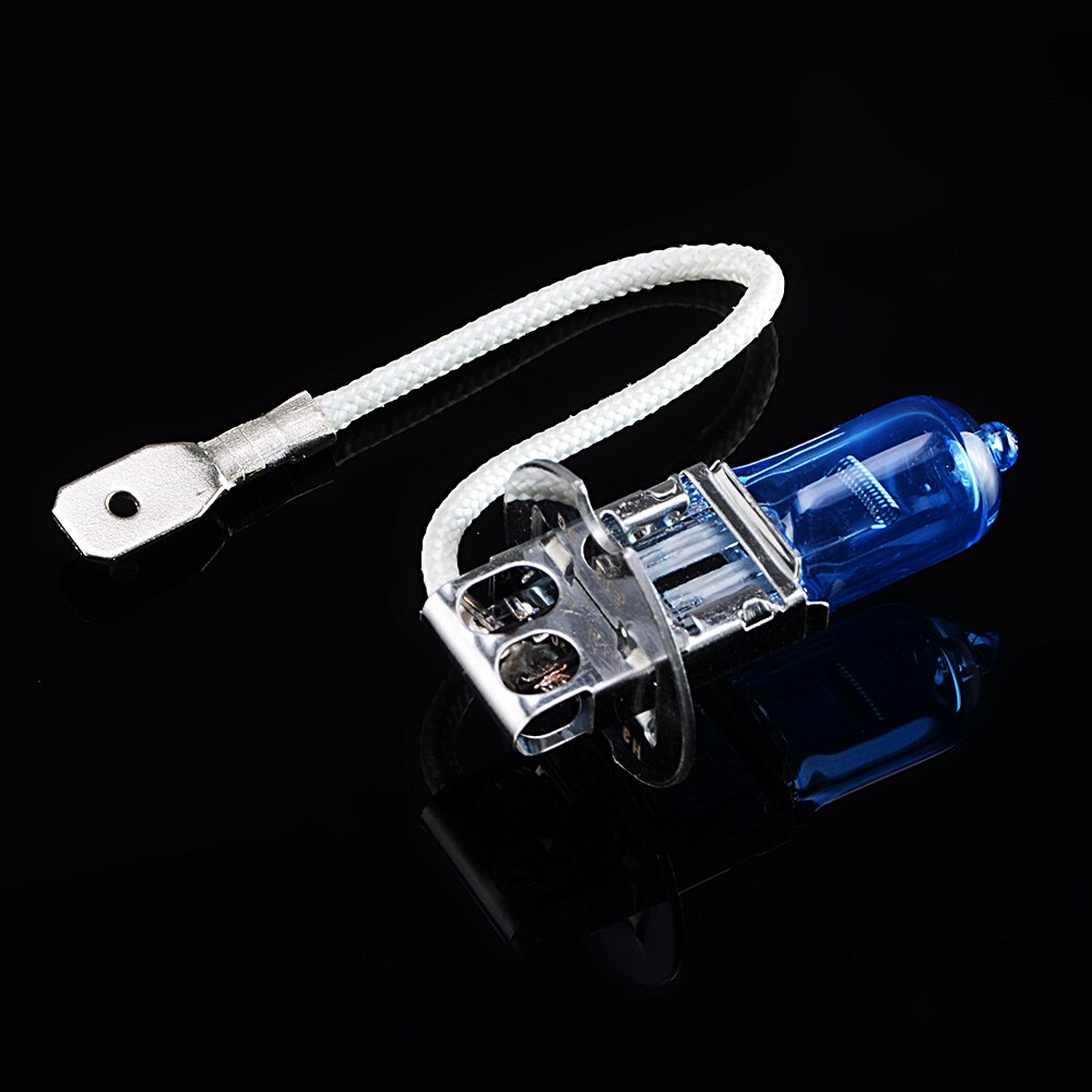 Hippcron Halogen Bulb H3 12V 100W 5000K 2200Lm Dark Blue HeadLight Lamp Car Light Super White (2 PCS)