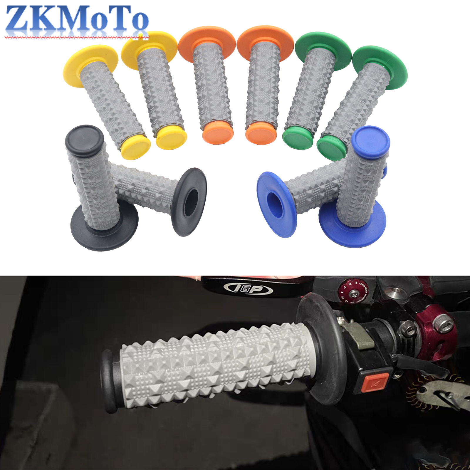 Handle Grip Pro taper Motorcycle Protaper Dirt Pit Bike Motocross 7/8" Handlebar Rubber Gel Hand Grips Brake Hands