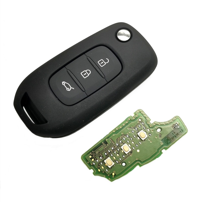 Datong-llave remota de coche para Renault Kadjar Captur Megane, llave inteligente Original con 3 símbolos, CWTWB1G767 FSK 4A PCF7961