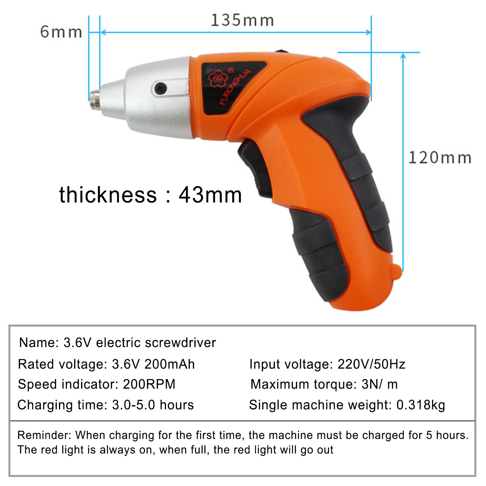 Portable Screwdriver 3.6V Battery Mini Power Rechargeable Hand Drill 220V Electric Screw Driver Tool Kit