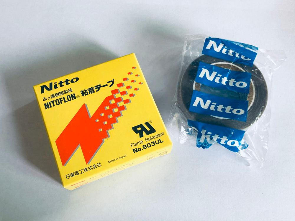 T0.08mm * w (13mm,19mm,25mm)* l10m japão nitto denko fita nitoflon impermeável único face fita 903ul original de alta qualidade