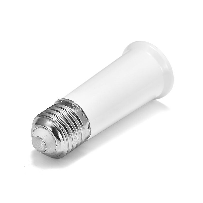 E27 to E27L Extension Adapter E26 to E26L Extend Lamp Adapter Holder Converter Lamp Base Socket LED Light Bulb Plug