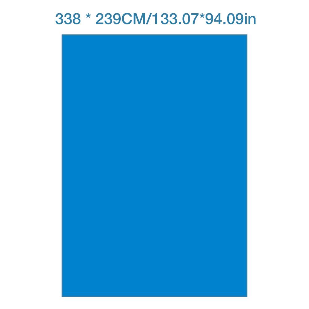 338*239cm swimmingpoolmåtte rektangulær foldbar polyester gulvtæppetæppe #cw