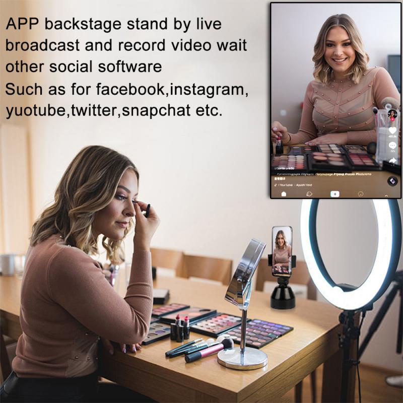 360 ° rotation ansigtssporing smart ai gimbal personlig robot kameramand selfie stick til foto vlog live videooptagelse