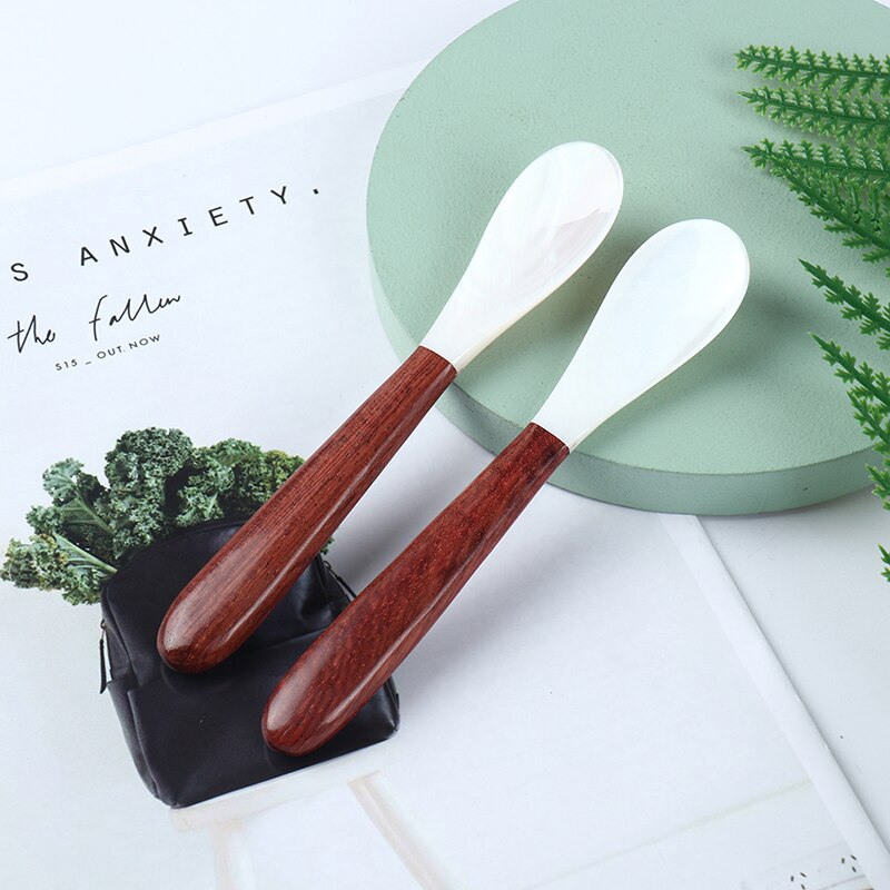 Natuurlijke Schelp Lepel Caviar Schelpen Vork Lepel Servies Taart Desserts: Spoon