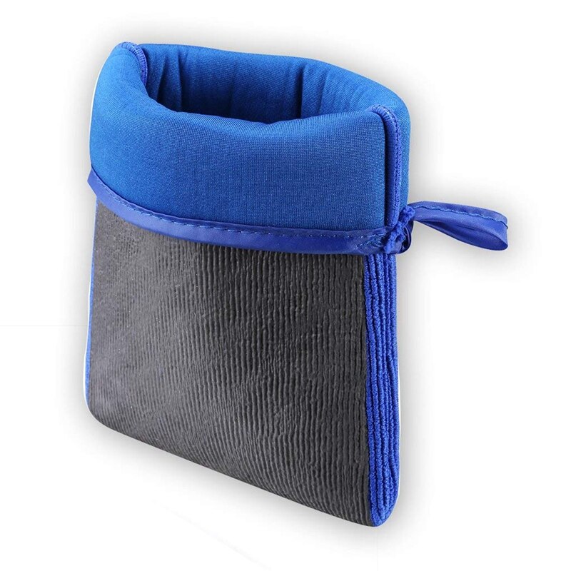 2 Gants D'argile Magique Pour Lavage Auto - Microfibre, Réutilisables, Sûrs Pour La Peinture (21x13.5cm, Bleu/noir)