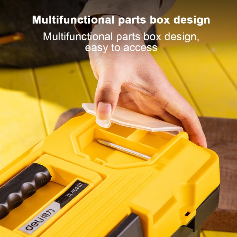 Reinforced Tool Box Thickened PP Plastic Storage Box Car Multi-function Repair Tool Box Household Hardware Storage Box