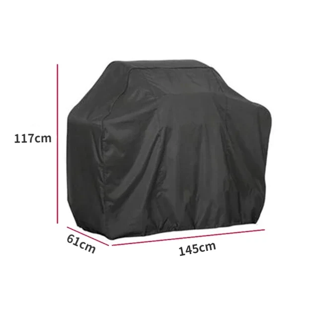 Bbq Cover Anti-Stof Waterdichte Heavy Duty Grill Cover Regen Beschermende Ronde Rechthoek Outdoor Barbecue Cover Accessoires: green