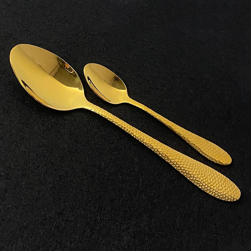 16/24 st servis 304 bestickset i rostfritt stål regnbågsservis hem kök gaffel sked knivset bestick set
