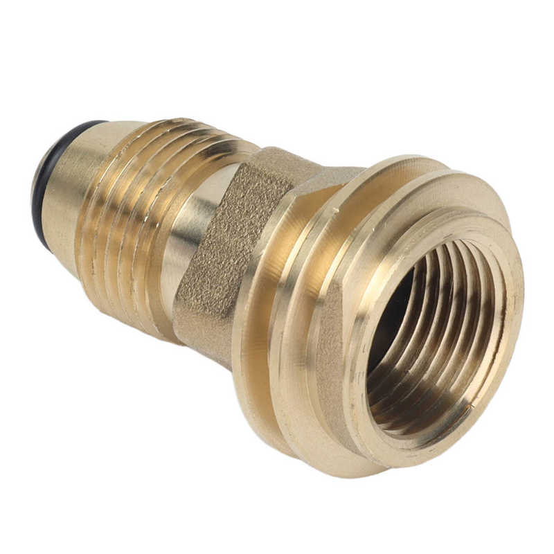 Propane Tank Conversion Connector Gas Cylinder Adapter Brass for Barbecue