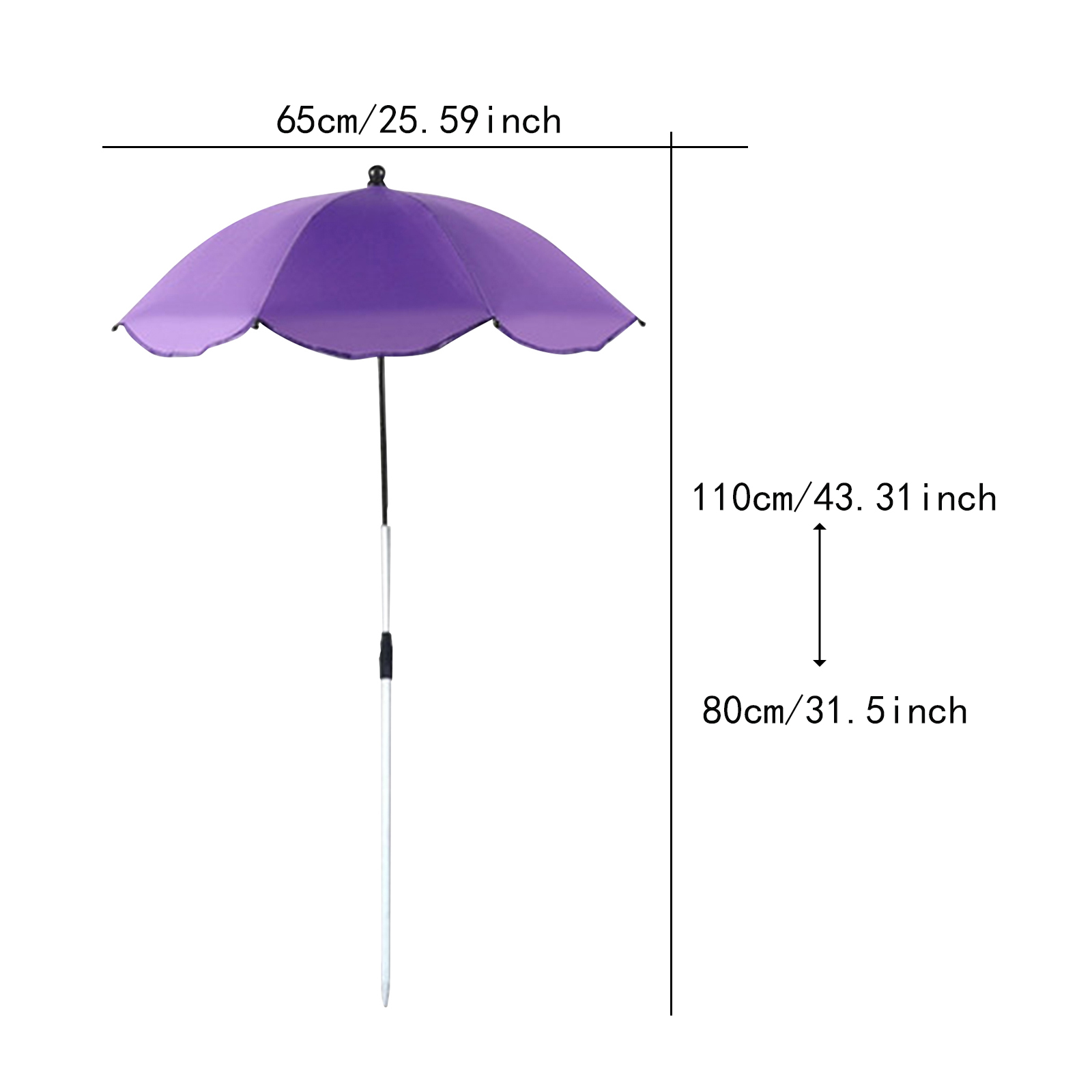 Outdoor Plant Umbrella Shade Cover Adjustable Height Canopy Telescopic for Garden Lawn Patio Flowers Potted Yard Reusable Decor: Red