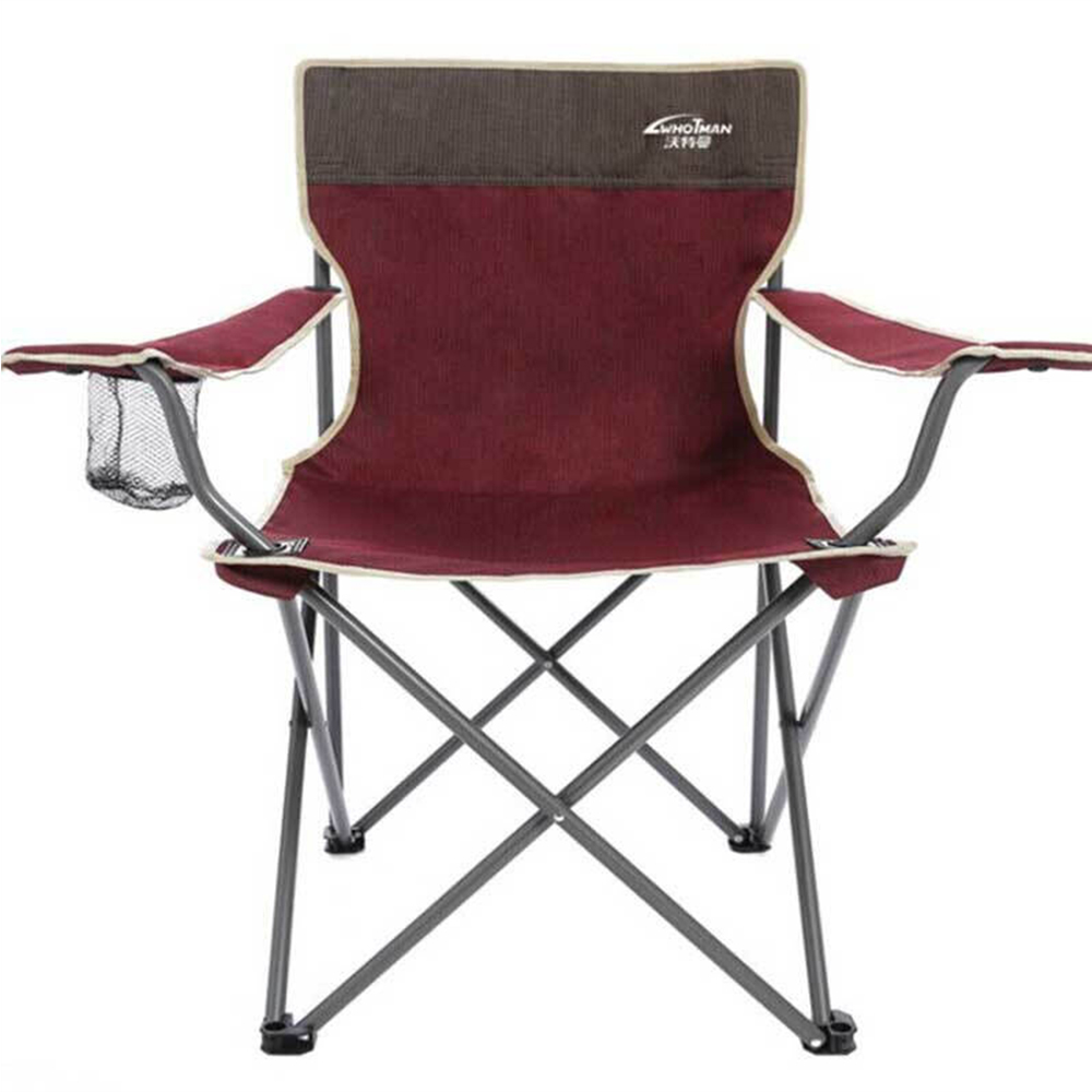 Camping klapstol strandfiskeri transportabel arm udendørs fritid med ryglæn til rejsevandring picnic havemøbler: Default Title