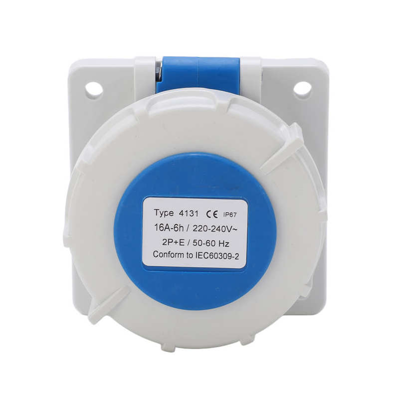 Industrial Socket IP67 Waterproof Motorhome Socket for Power Plants Construction Railways