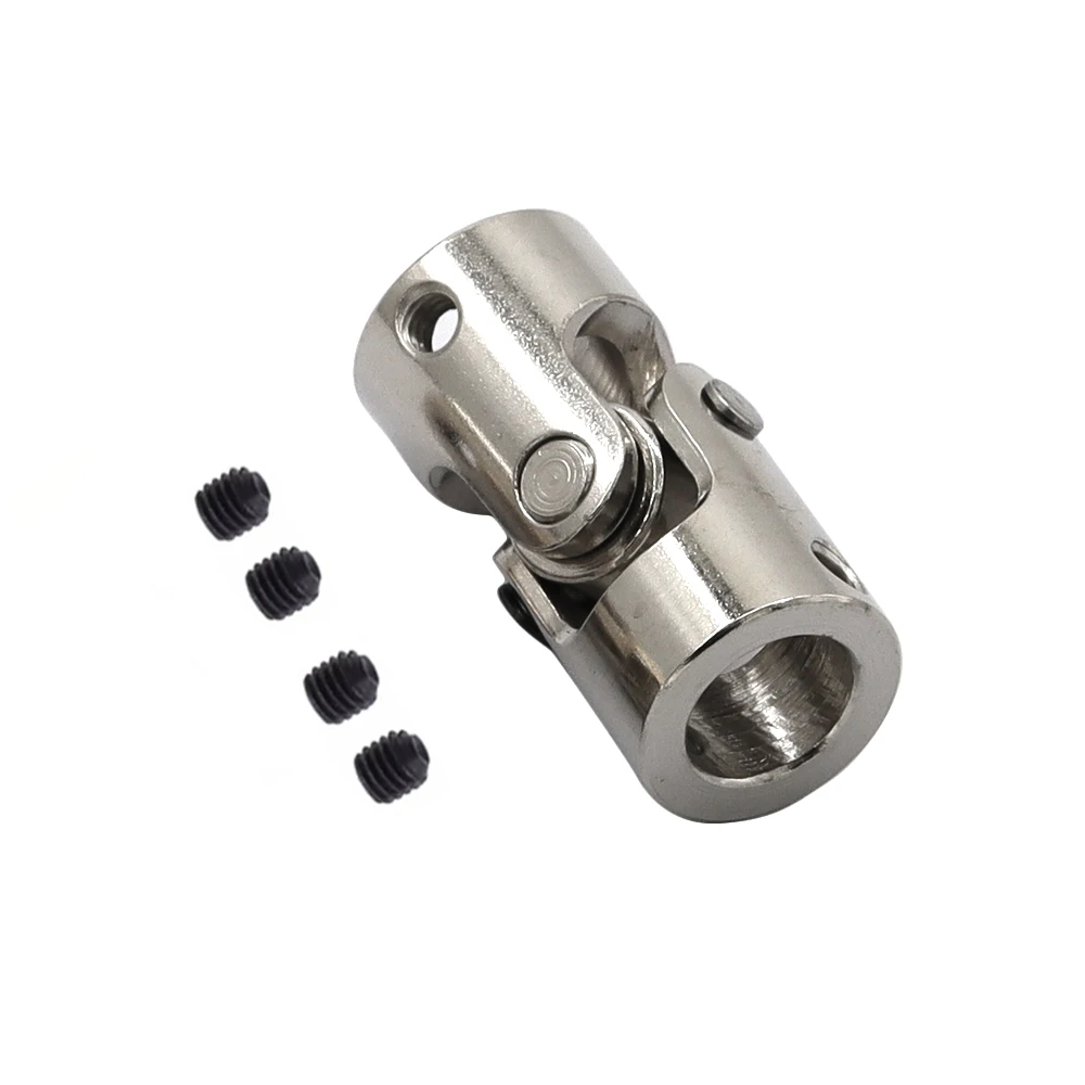 1 Juego de acoplador de eje de coche barco RC 2/2,3/3/3,17/4/5/6/8/10/12mm conector de Motor de junta cardán de Metal acoplamiento de junta Universal cardán: Sandía roja
