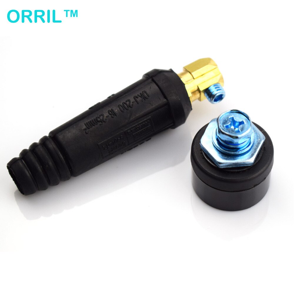 1 par, Ajuste rápido, Conector de Cable y máquina de soldadura, enchufe de Panel DKJ16-25, DKZ16-25 estilo europeo 100Amp-200Amp