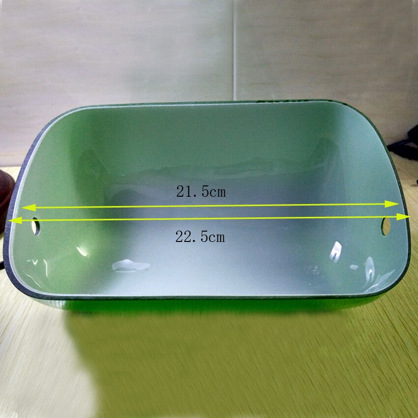 Abat-jour rétro Vintage en verre vert, couvre-lampe d&#39;éclairage de 22.5x13.3cm pour chambre à coucher, lampe de table de lecture