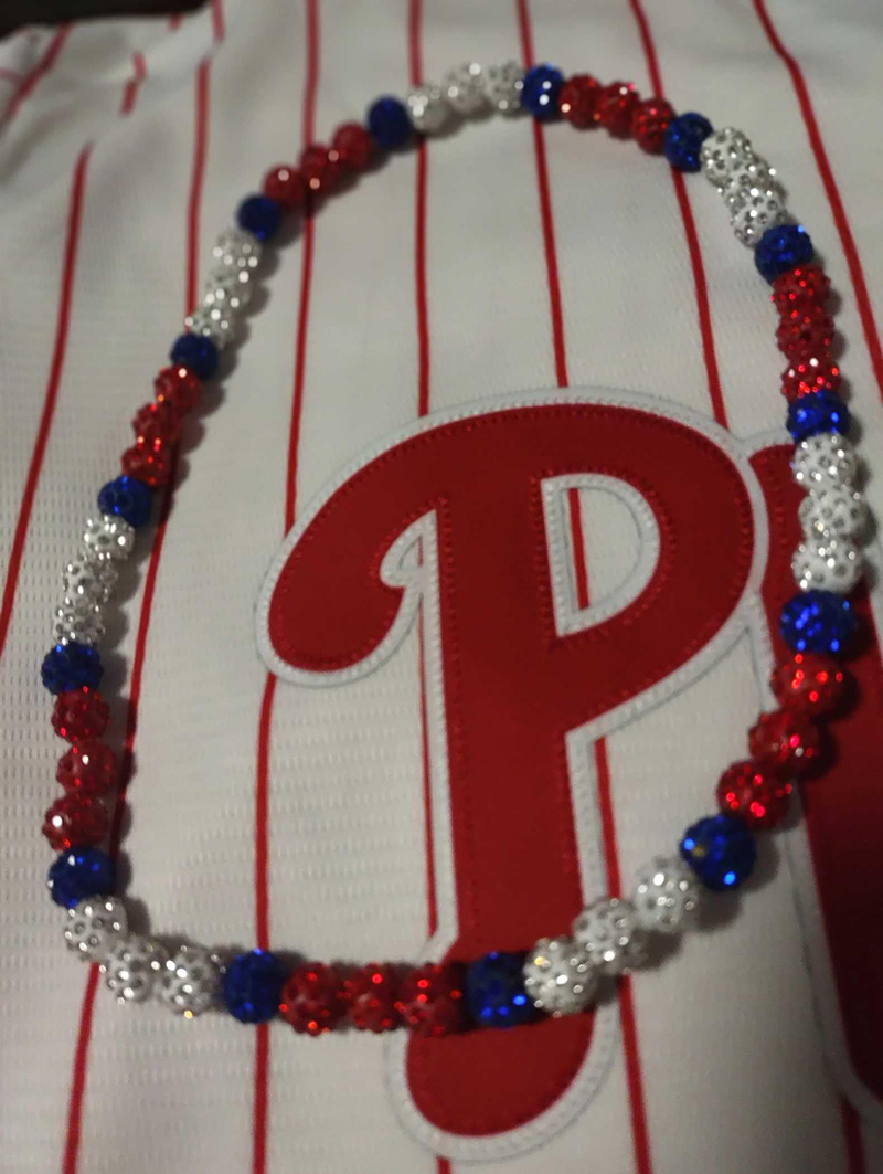 Collier de baseball pour hommes, collier de baseball scintillant, boule de strass, collier de perles, joueurs de baseball, bijoux inspirés des amoureux