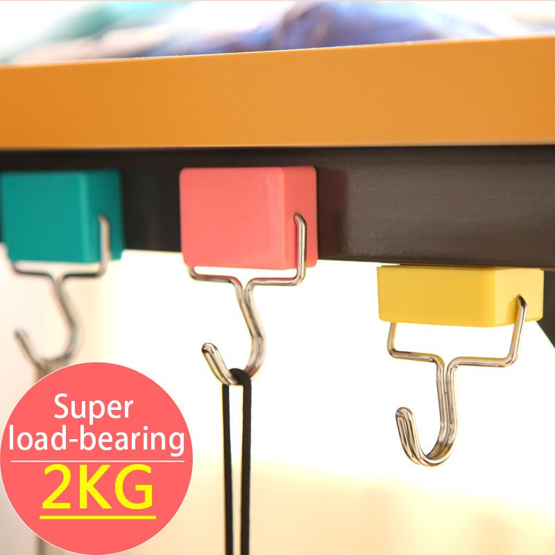 NOCM-3x Super Suction Magnetic Hooks Stick Hook Kitchen Refrigerator Powerful Magnet Microwave Refrigerator Hanging Hooks