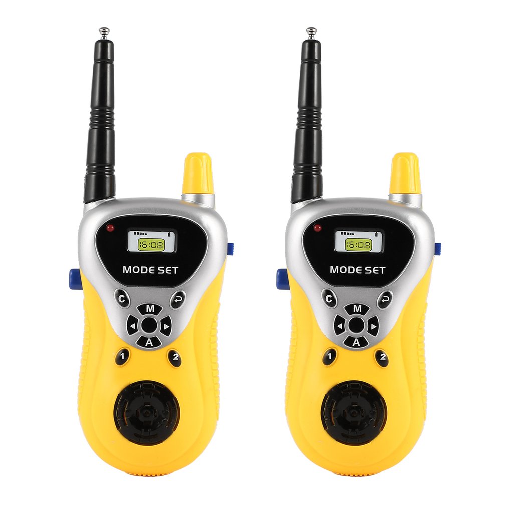 Mini Walkie Talkie para niños, intercomunicador electrónico portátil con Radio, Mini juguetes de mano, Radio bidireccional portátil, 2 uds.