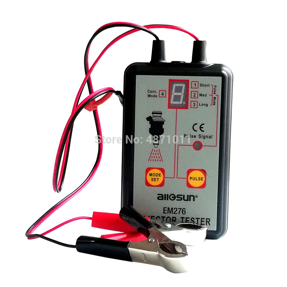 EM276 Fuel Injector Tester Car Fuel Injector System Analyzer Scan Tool with 4 Pluse Modes