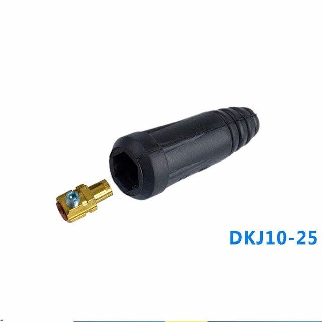 Cable Connector-Plug Male Female Socket Plug Cable Connector DKJ10-25 35-50 50-70 TIG Welding Machine Cable Panel: 10 25plug