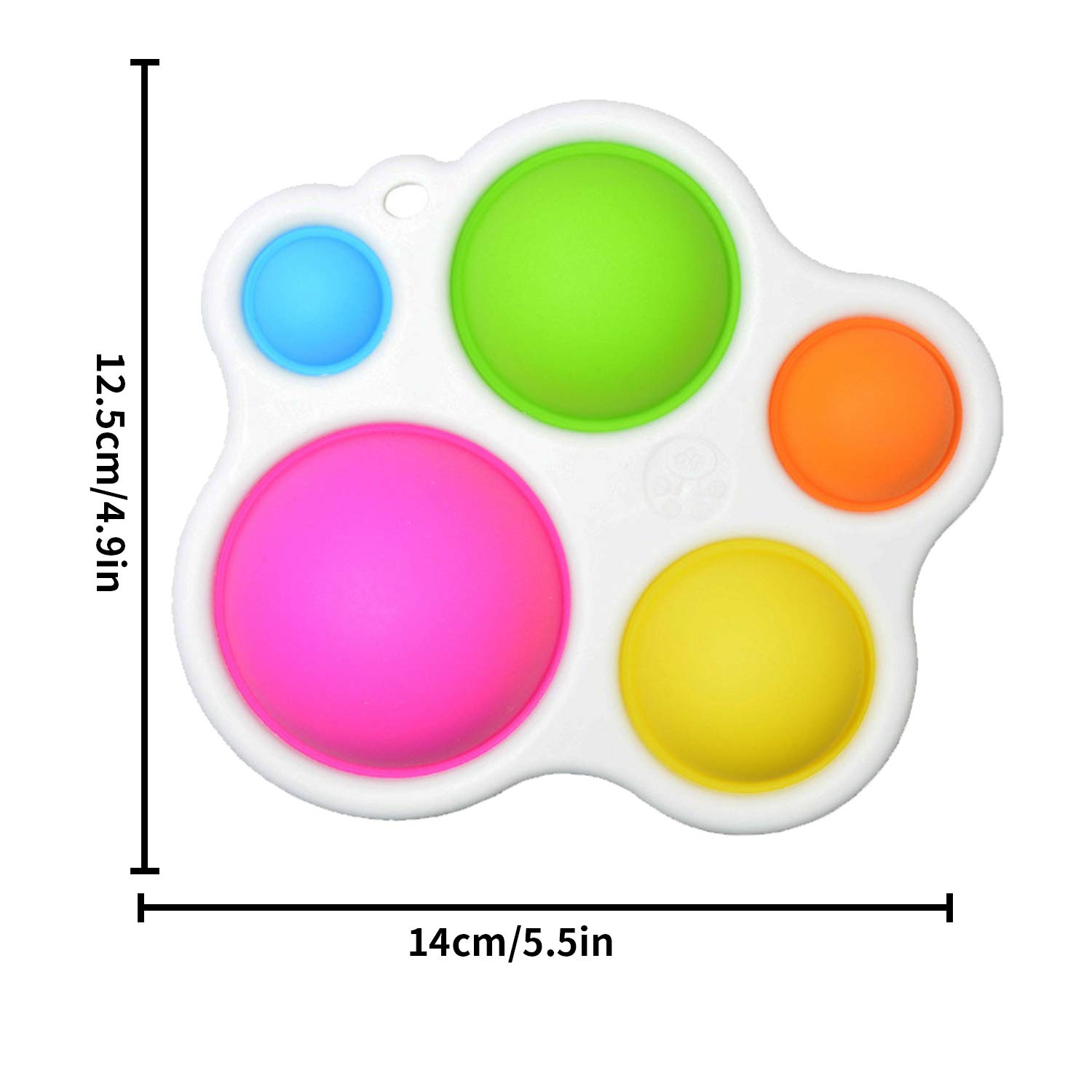 Infants Age 6 MonthsToddler Baby Sensory Toys Double-Sided Flip Butterfly Simple Dimple Fidget Toys Learning Fidget Board