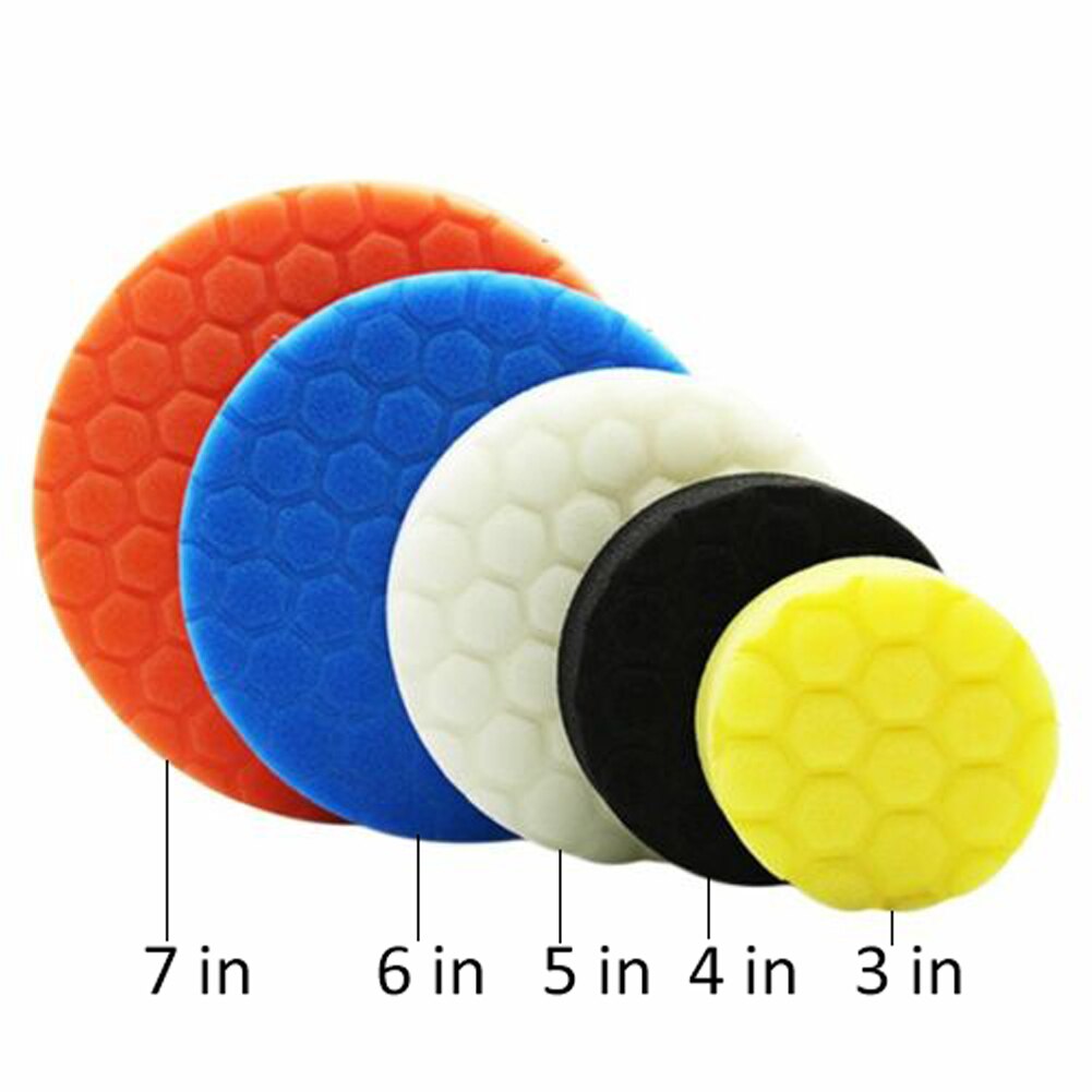 5Pcs Car Polishing Waxing Sponge Wheel Polishing Disc Kit Set 3inch M10 Sponge Disc Pad For Car Polisher Polishing Buffing Auto