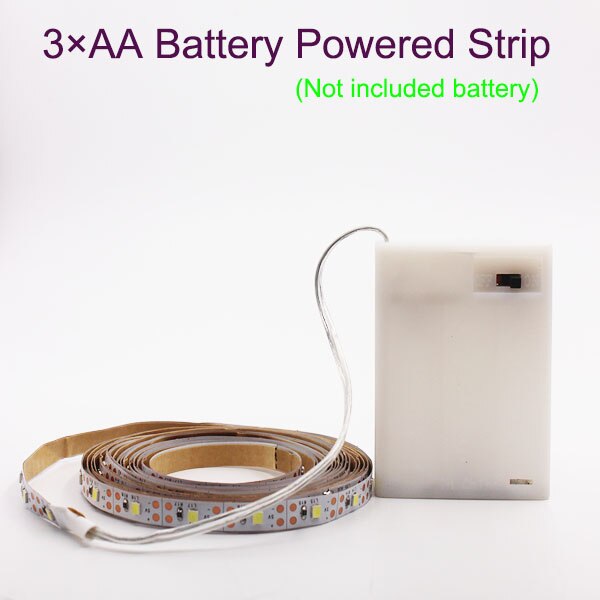 3A 5V 50CM 1M 2M 3M 4M 5M USB Cable Power LED Strip Light Lamp SMD3528 Christmas Desk Decor lamp Tape For TV Background Lighting: 3A 2835 LED Strip / RGB / 1m