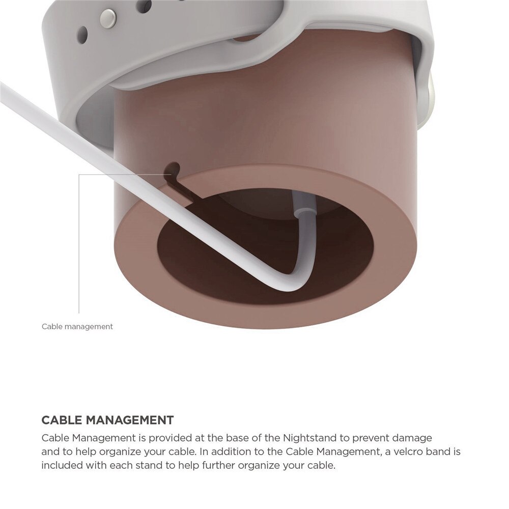 Silicone Apple Watch Charger Stand for Apple Watch Stand Compatible with All Series 44mm 42mm 40mm 38mm