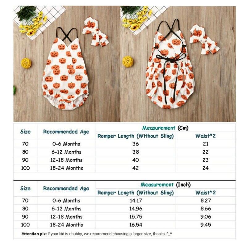 Pudcoco Summer Halloween Baby Newborn Boy Girl Infant Romper Bodysuit Clothes Outfit Headband Suit