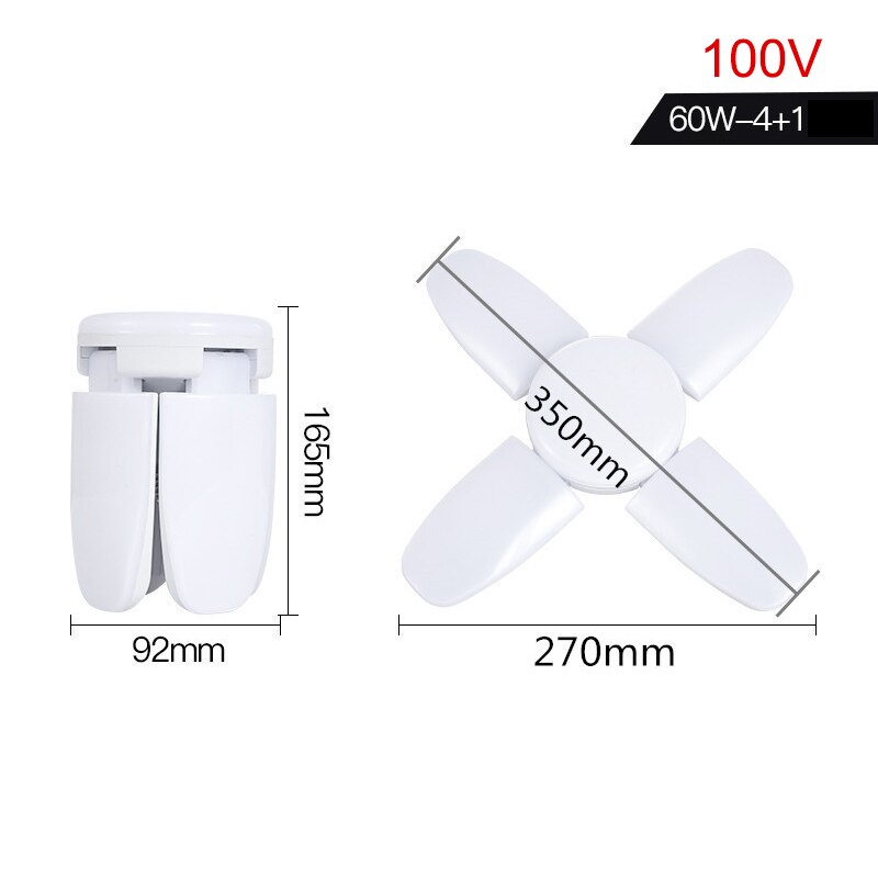 Vervormbare led garage lampen plafondarmatuur thuis winkel werkplaats lamp jdh 88: H