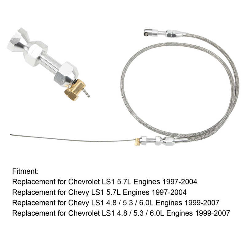 Throttle Cable Stainless Steel Throttle Control Cable Replacement for Auto Spare Parts