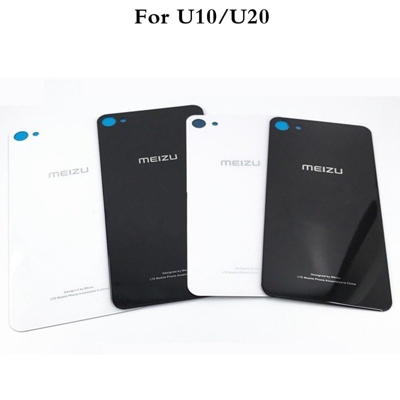 Original 3D Glas Zurück Gehäbenutzen Für MEIZU U10 U20 Zurück Abdeckung fallen Batterie Hinten Tür Mit Klebstoff Aufkleber Ersatz Teile