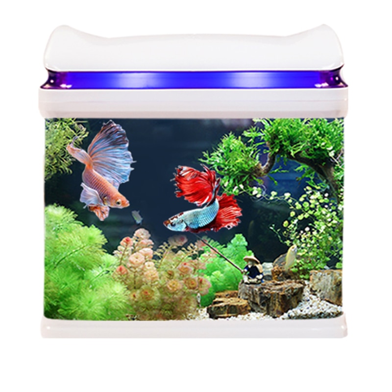 Miniature USB Self-cleaning Small Fish Tank Ecological Water-free Household Integrated Aquarium