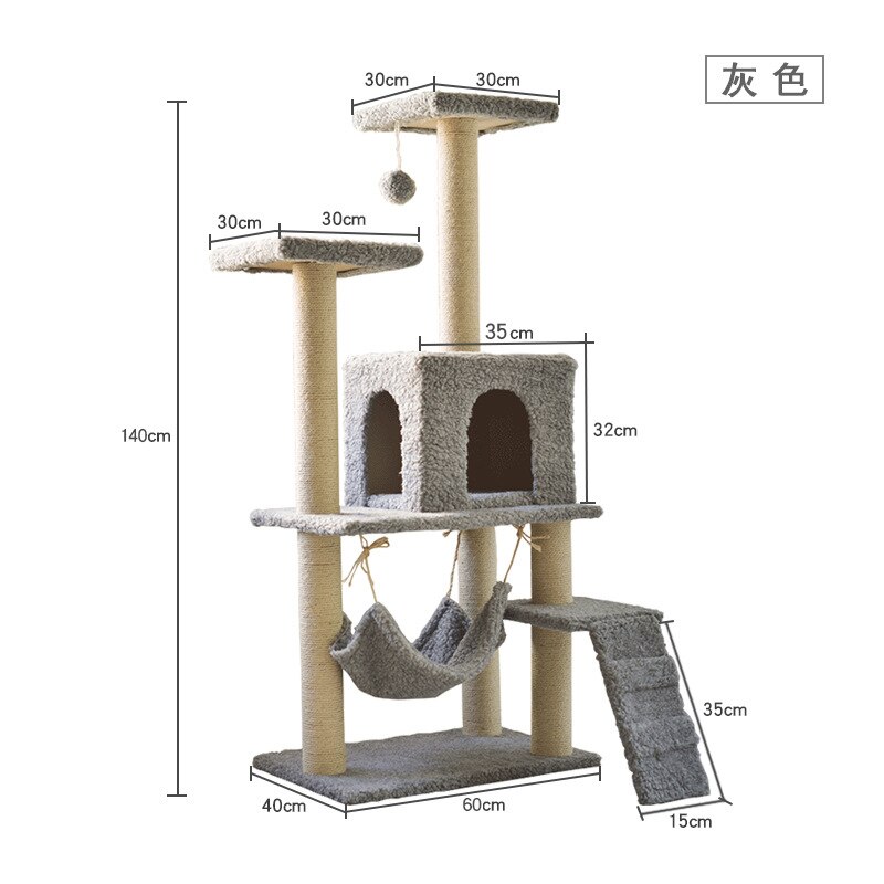 Cat Tree Multilevel Cat Towers with Luxury Condos Cat Tree Tower Kitten Condo Scratching Post
