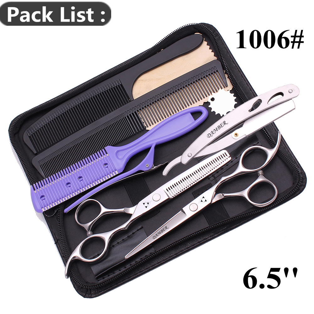 5 5.5 6 6.5 7 7.5 8 Professionele Kappersschaar Kapper Schaar Haar Knippen Scharen Dunner Hond Grooming Schaar 1006 #: Light Grey