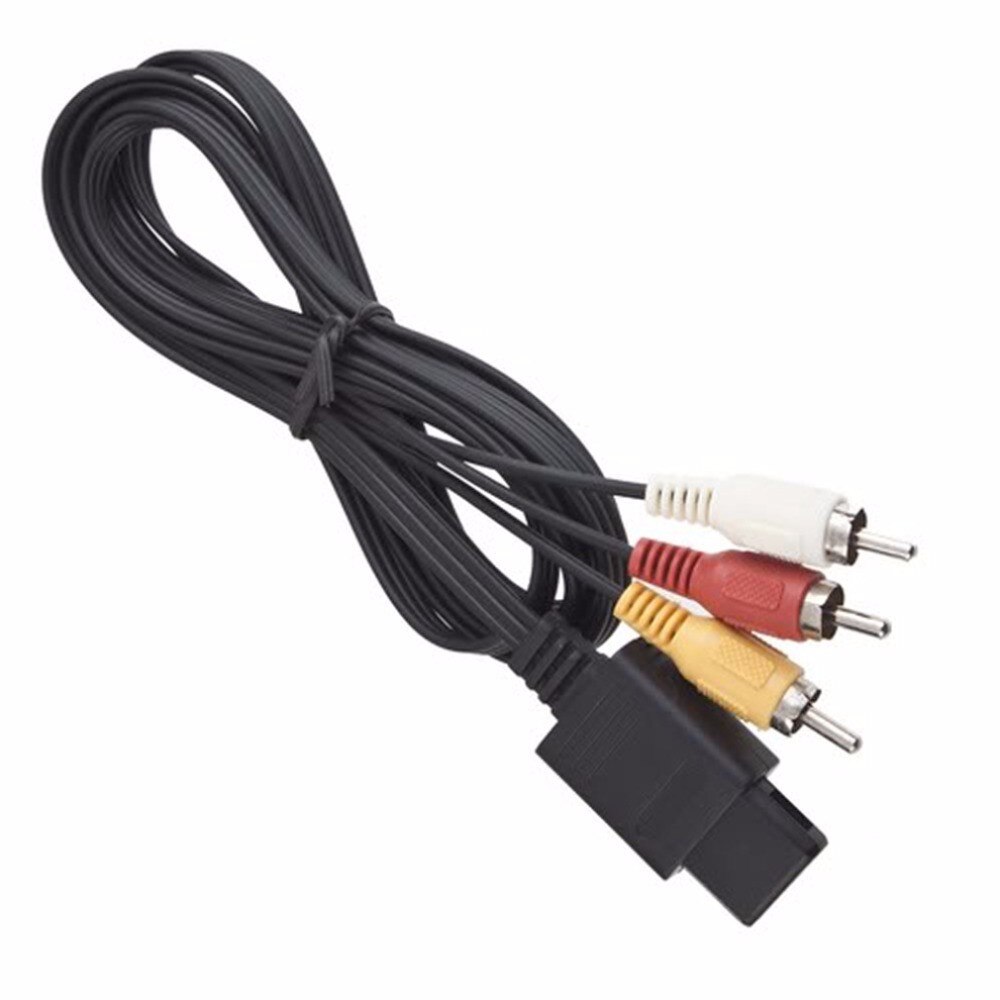 Câble de cordon vidéo AV TV RCA pour cube de jeu/pour SNES GameCube/pour Nintendo pour N64 64 magasin 180 cm longueur GT