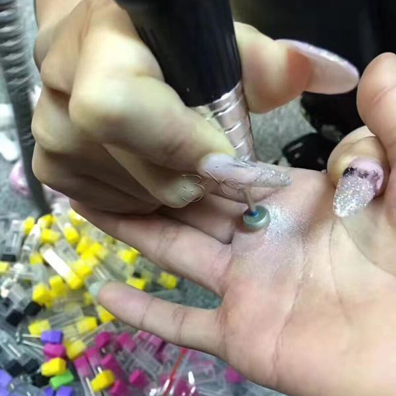 2 sztuk/partia diamentowe wiertła robić paznokci frez obrotowy bełkotać skórek czyste bity aparatura robić manicure pilniki...