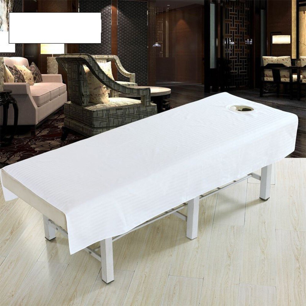 Baumwolle Massage Tisch Tuch Bett Abdeckung Blatt Schönheit Salon Spa Bett Abdeckung Blatt mit Gesicht See Reine Farbe